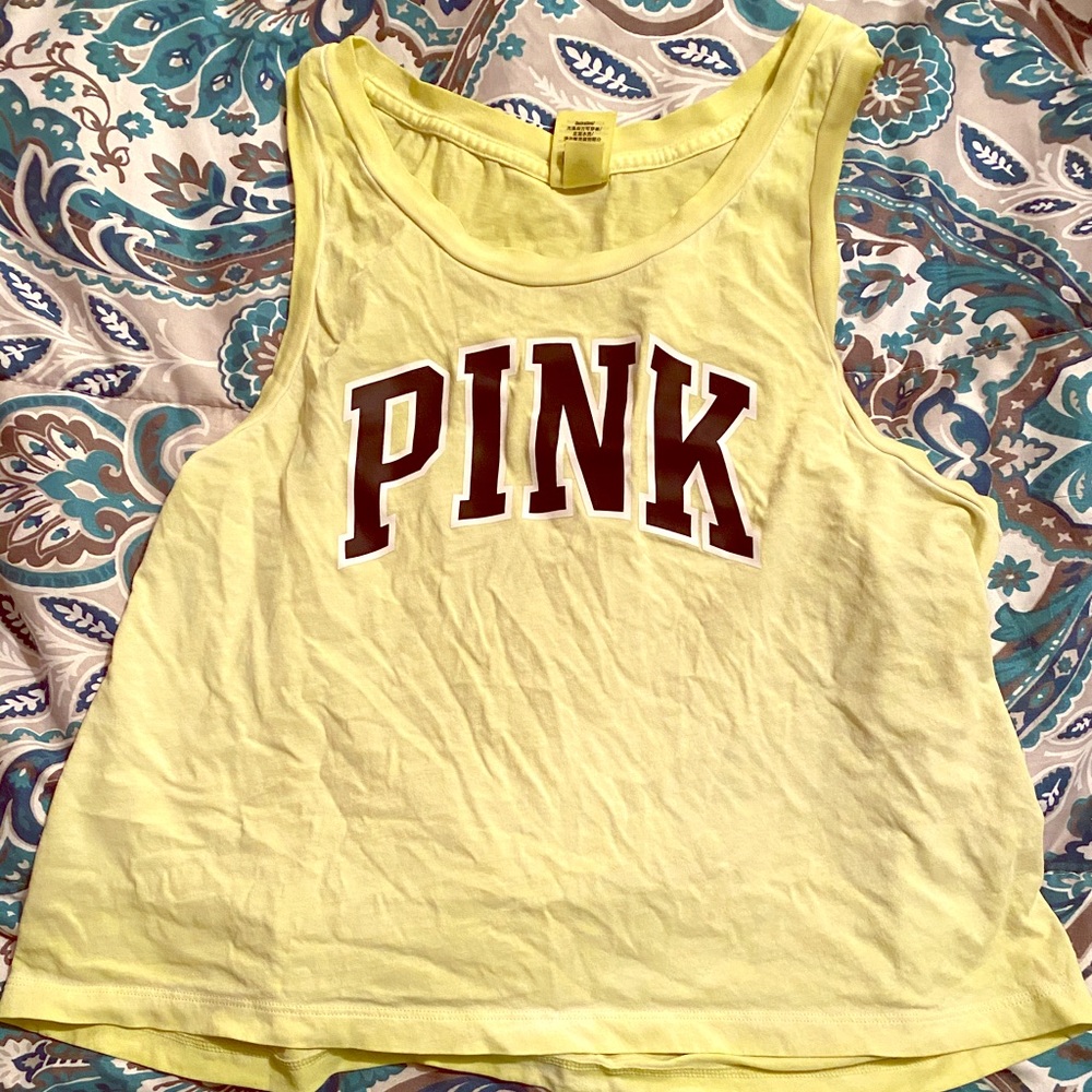 VS cropped neon tank